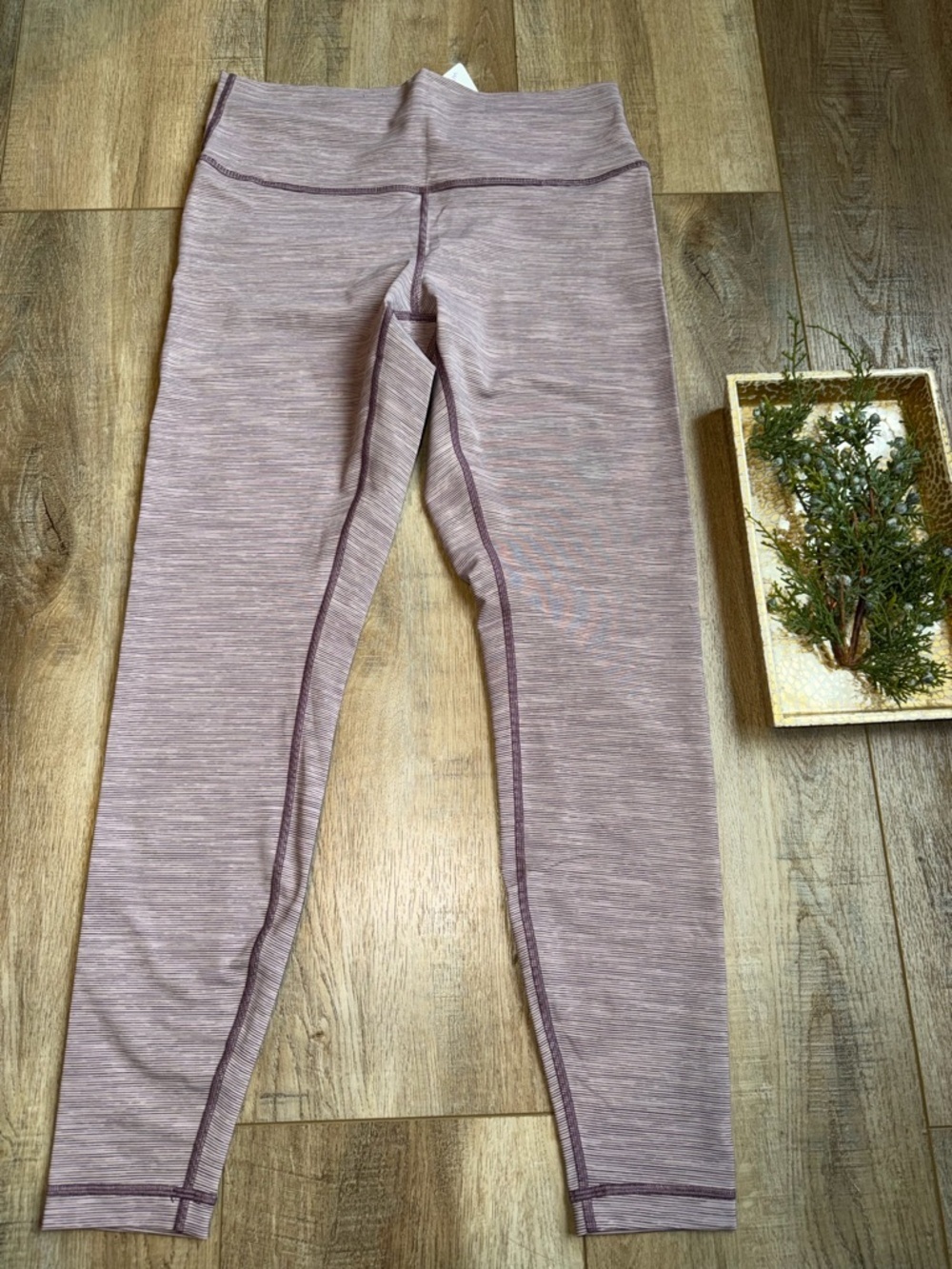 lululemon athletica Mauve Heathered Leggings size 12